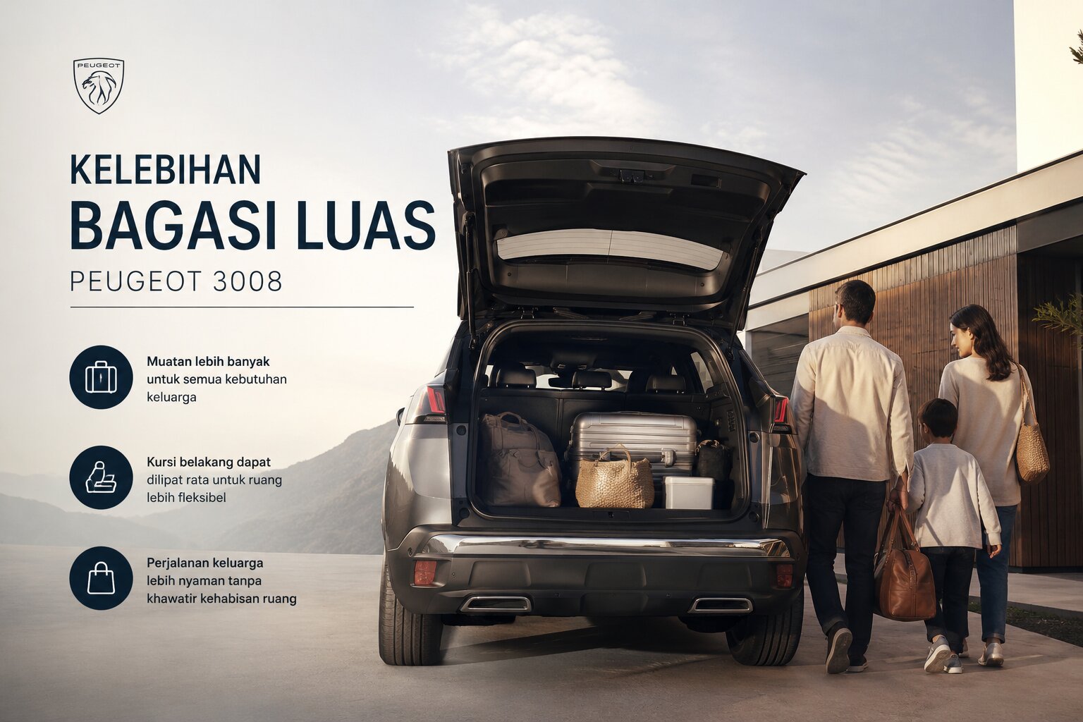 Peugeot 3008 dan Kemudahan Mengatur Barang dalam Aktivitas Keluarga