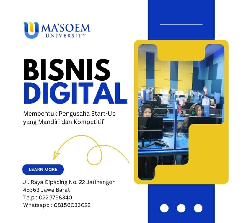 Kuliah Bisnis Digital Bandung: Siap Jadi Pengusaha Sejak Mahasiswa di Universitas Ma’soem