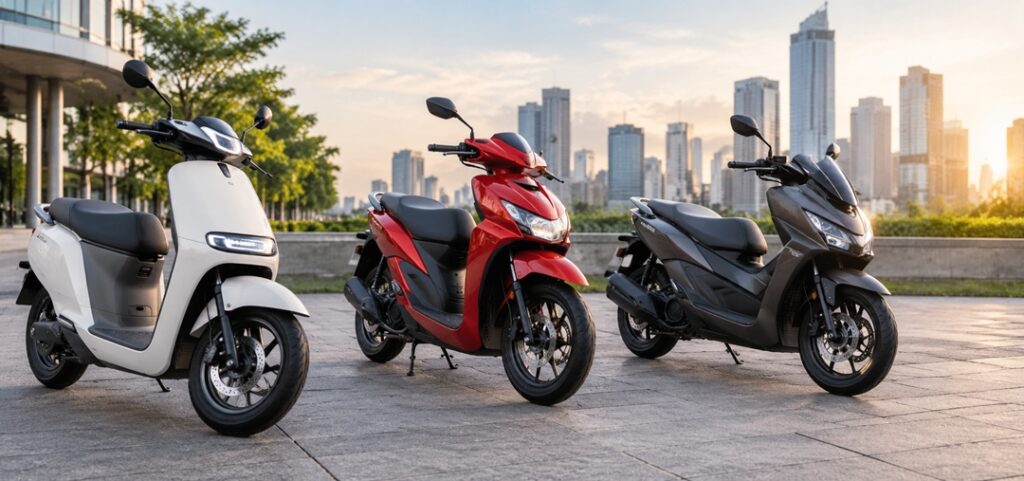 Motor Listrik Makin Ramai, Apakah Skutik Bensin Mulai Terancam?